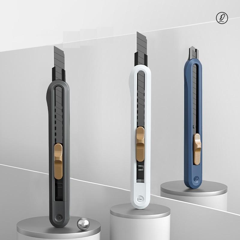 1 шт., цветной выдвижной универсальный нож, кнопка автоматической блокировки, 9 мм, SK5, резак для лезвий, точилка для ремесленной упаковки