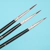 3pcs 0 00 000 Hook Line Pen Professional Fine Tip Drawing Brushes for Acrylic
