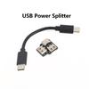 Разветвитель питания USB Type-C 1-в-2, модуль адаптера USB для синхронной зарядки и передачи данных в комплектах для мобильных устройств или ноутбуков