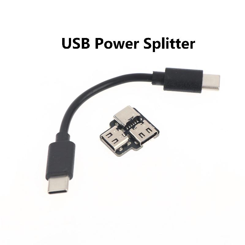 Разветвитель питания USB Type-C 1-в-2, модуль адаптера USB для синхронной зарядки и передачи данных в комплектах для мобильных устройств или ноутбуков