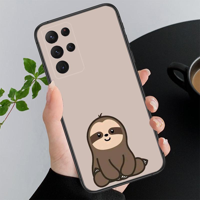 Phone Case For Samsung A17 A55 A16 A56 A35 A15 A53 A54 A33 A34 A25 A05S A52 A52S A07 A26 A06 Sloth