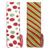 5 Yards Christmas Wired Ribbon 2.48" Red Green Polka Dot/Stripe/Swirl Christmas Wrapping Ribbon for Xmas Tree Wreath Bow Gift Wrapping DIY Crafts