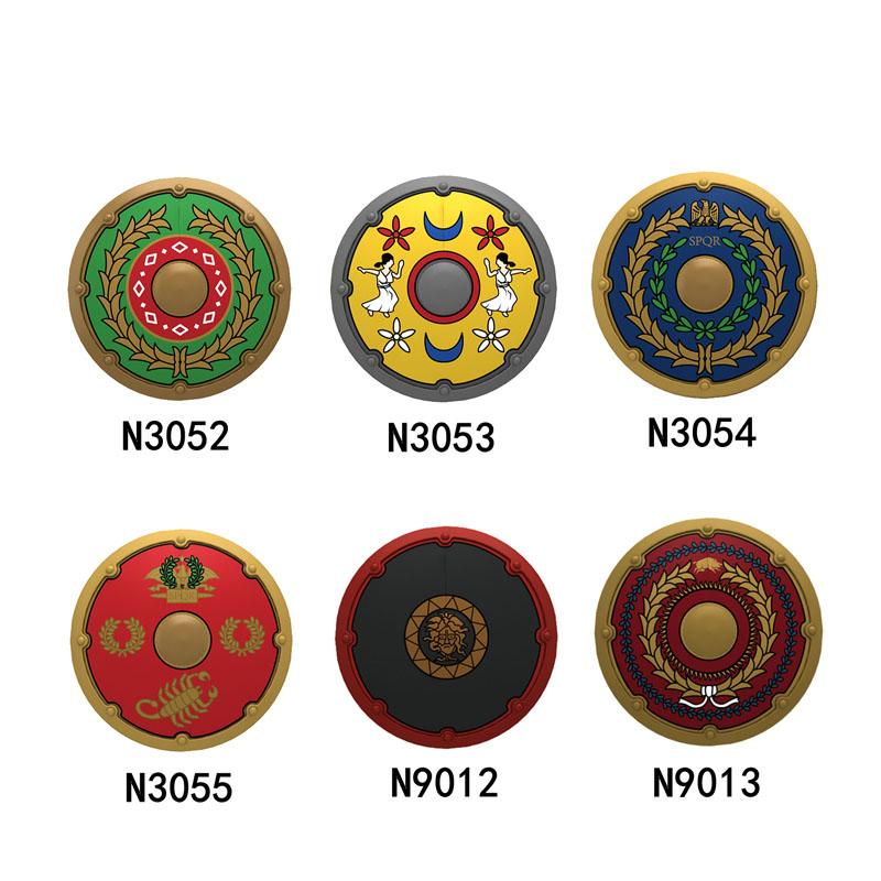 Средневековый Рим Щит Военные Строительные Блоки Фигурка Римского Солдата Воина Рыцаря Лучник Фартук Плащ Аксессуары Кирпичная Игрушка Подарок