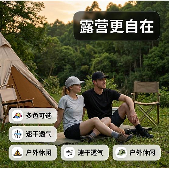German outdoor enthusiasts' quick-drying sun hat, breathable mesh sun protection baseball cap, running and hiking quick-drying hat