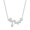 New Original 925 Silver Four-Leaf Clover Butterfly Star Moon Heart Key Necklace fit Women Jewelry Valentine's Day Gift