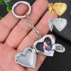 5Pcs Family Heart Album Pendant Y2K DIY Jewelry Making Charm Photo Hold Pendant Jewelry Accessories