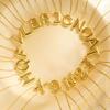 Stainless Steel Gold Color Chunky Alphabet Balloon Bubble Initial Letter Pendant Necklace for Women Charm Necklace Jewelry Gift