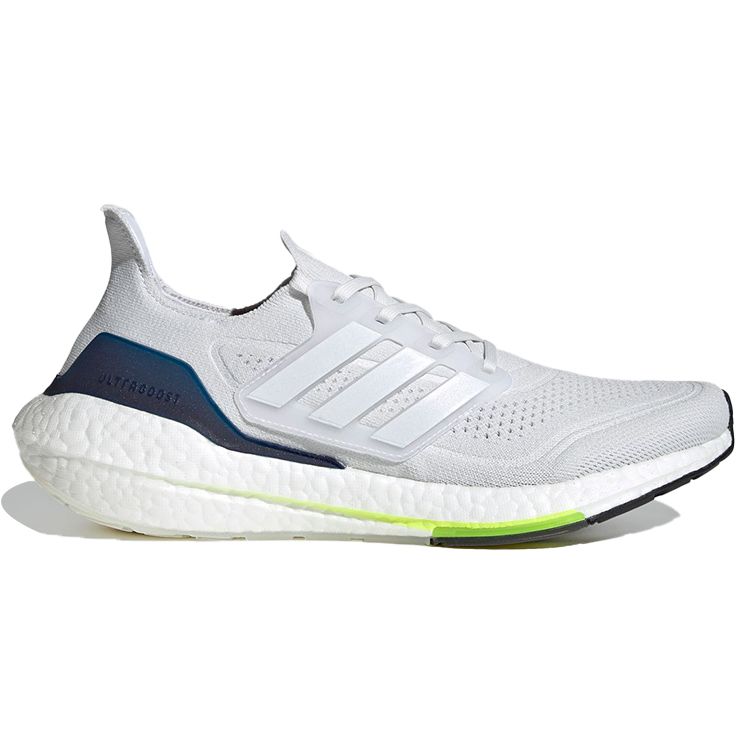 Adidas Кроссовки унисекс UltraBoost 21 Crystal White Cloud-White Solar-Yellow FY0371