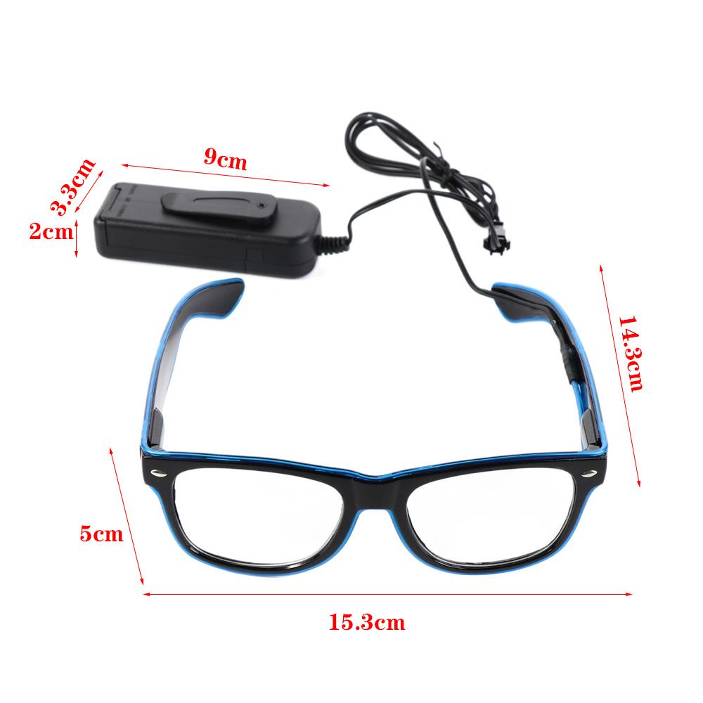 El Wire Party SunGlasses Glow Sunglasses Luminous Glasses Led Glasses Neon Glasses Flashing Glasses