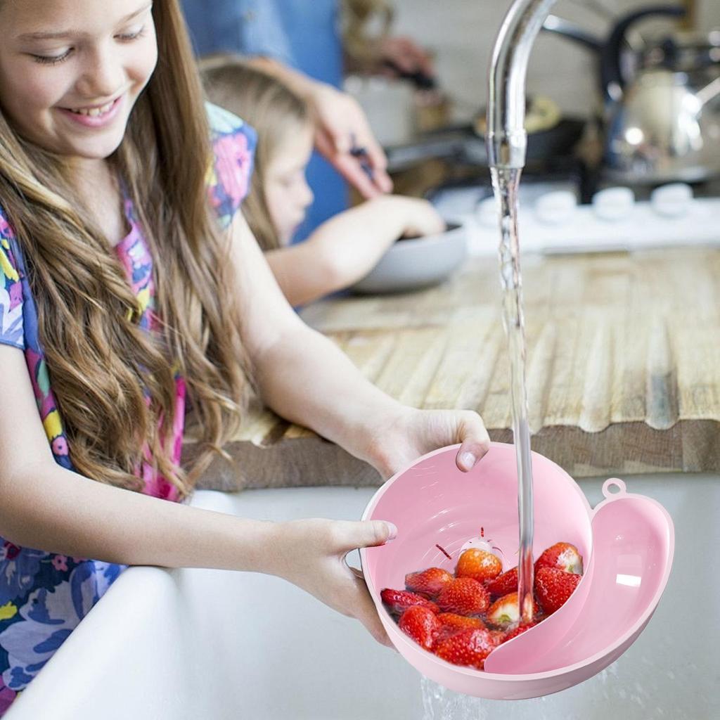 Сетка для слива в форме улитки Автоматическая очищающая корзина Тарелка для фруктов Фильтр Бытовой Пищевой для мытья фруктов кухонные аксессуары