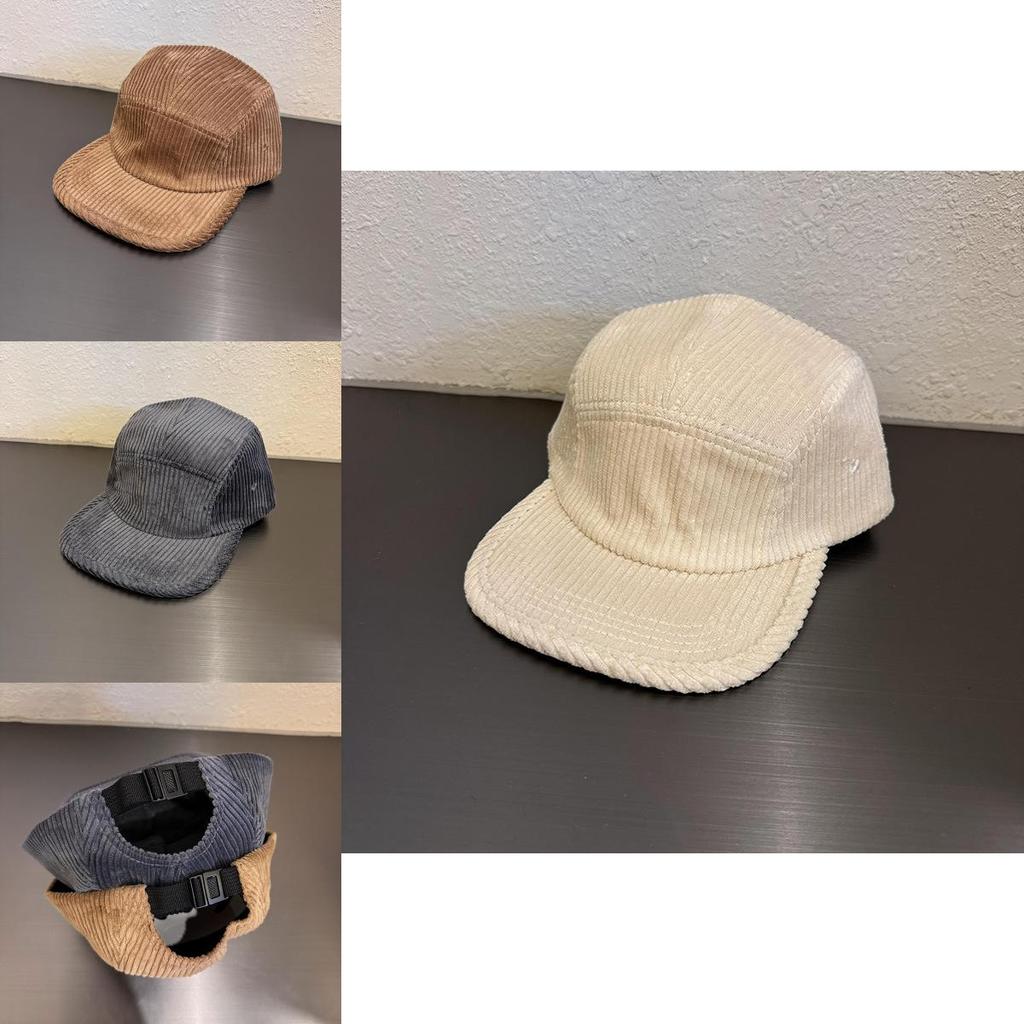 Простая однотонная нейтральная вельветовая бейсболка с плоским козырьком для осенне-зимней моды