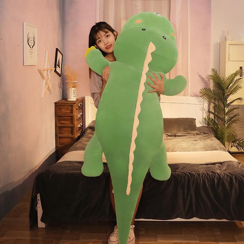 Dinosaur Plush Toy Doll Cute Bed Super Soft Sleeping Long Throw Pillow Big Doll Ragdoll