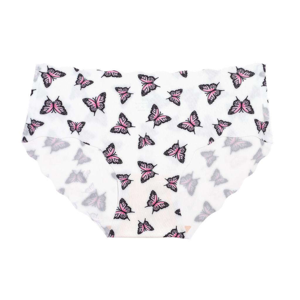 3 шт. бесшовного нижнего белья с принтом для женщин, сексуальные трусы с леопардовым принтом и бабочками, женские трусики из ледяного шелка, удобное нижнее белье S-XXL