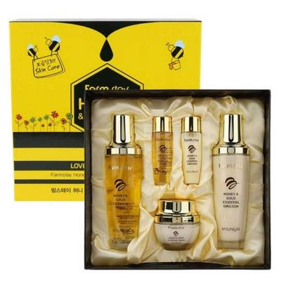 Набор Essential Skin Care «Мед и Золото» 5 предметов + СЛУЧАЙНЫЙ ПОДАРОК