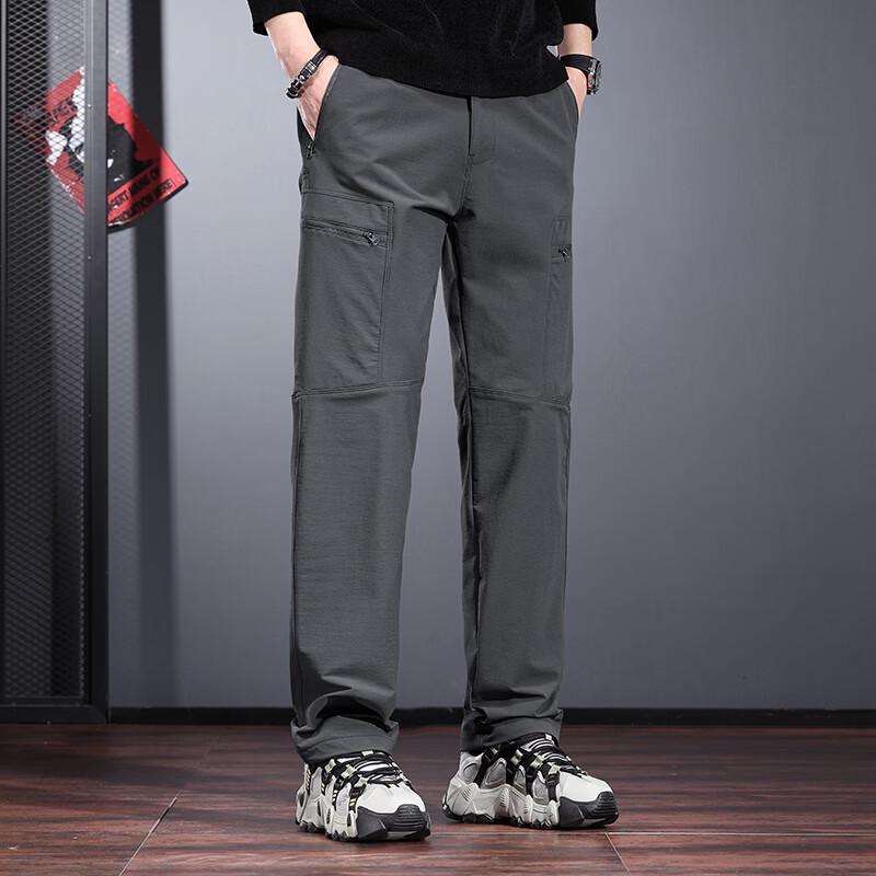 Мужские водонепроницаемые эластичные прямые брюки-софтшелл для активного отдыха Jeleino