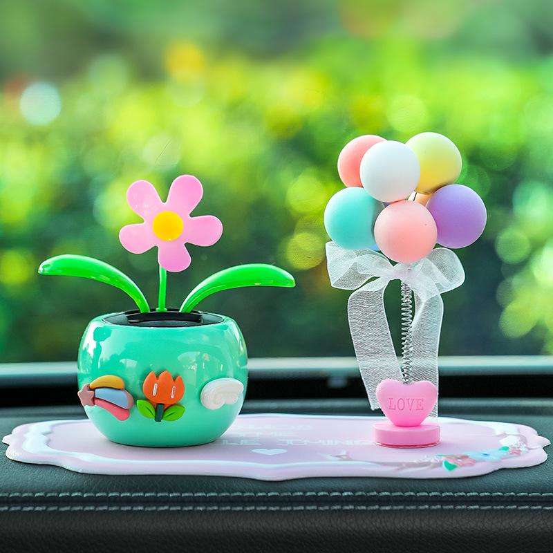 Качающийся подсолнух - Автомобильное украшение - Устойчивая к высоким температурам отделка салона