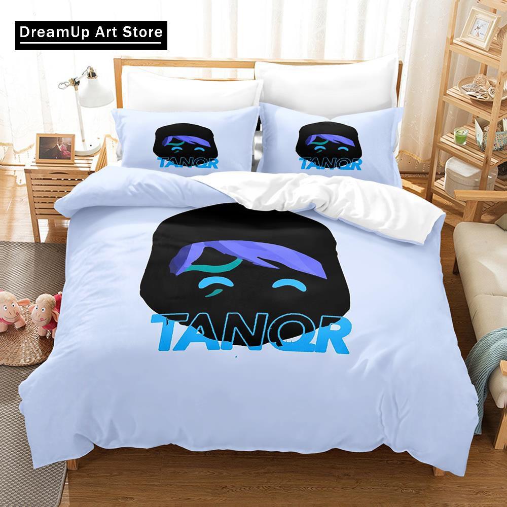 3D-принт модный комплект постельного белья Tanqr Merch для мальчиков и девочек, двуспальная кровать, полноразмерный пододеяльник, наволочка, кровать для взрослых, спальня