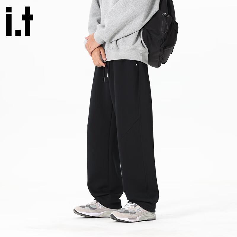 Fingercroxxit Men's Heavyweight Loose Straight-Leg Casual Pants