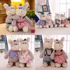 Cartoon Donkey Cute Couple Plush Toys Wedding Dresses Tuxedos Dolls Girls Gift