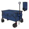 MOON LENCE Carry Wagon Folding Carry Cart Large Capacity 156L Wide Large Tires Outdoor Camping Leisure BBQ Sports Day Load Capacity 100kg [With Brake]