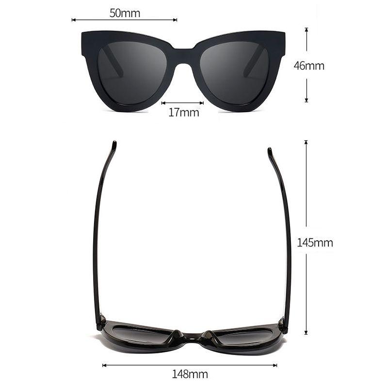 Elegant Women Lady Retro Cat Eye Sunglasses Fashionable Designer Square Frame Shades