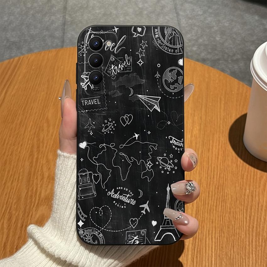 Чехол для Tecno Camon 18 Premier 18P 18T 18i Золотая Лошадь Мягкий Матовый Силикон Ударопрочный Чехол для Телефона Для Tecno Camon18 Задняя Крышка