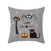 New Halloween Cushion Cover Home Gift Sofa Cushion Peach Leather Velvet Car Bedside Pillow Cover