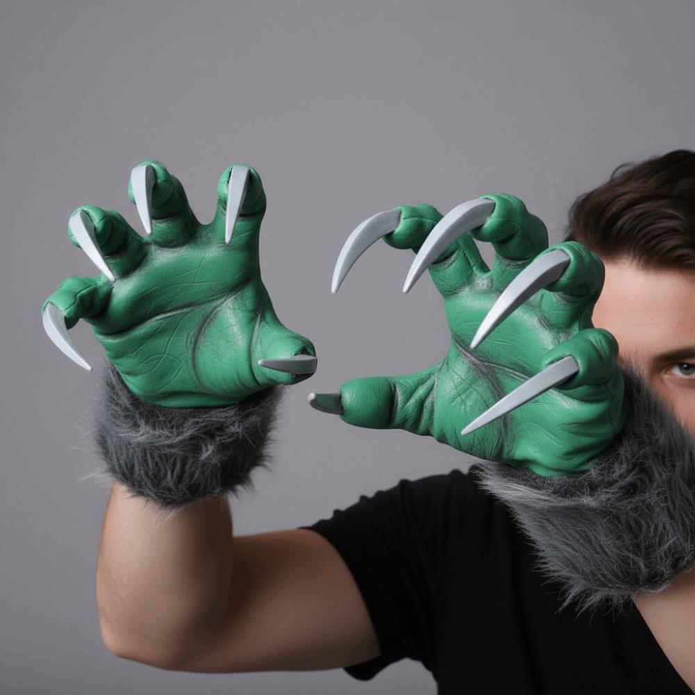 Creepy Beast Claws Realistic Cosplay Mittens Party Props Halloween Gloves Masquerade