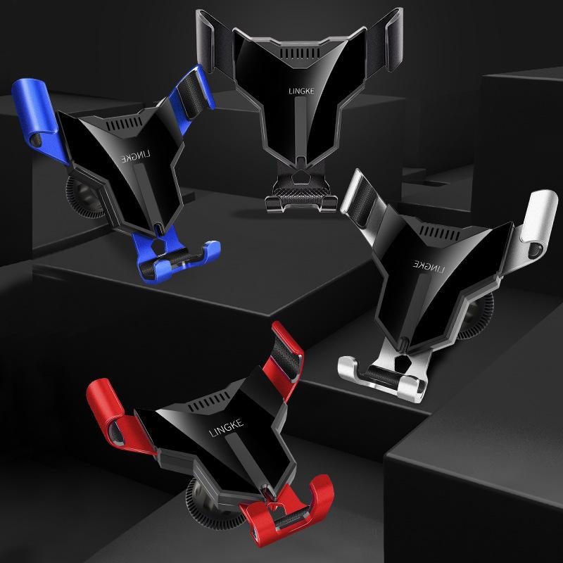 Универсальный держатель для телефона на воздуховоде автомобиля из алюминиевого сплава - Стабильная, виброустойчивая гравитационная конструкция