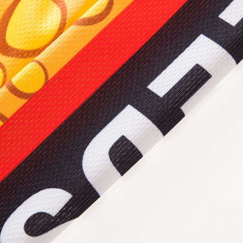 Sleek And Modern Men's Cycling Jersey Black Yellow Suitable For All Occasions