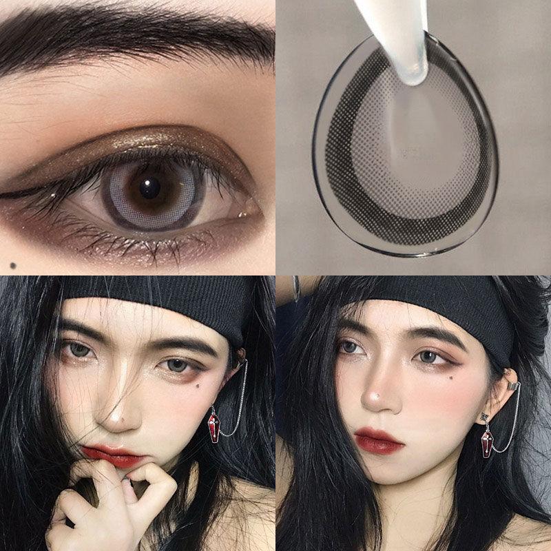 MillCreek 2шт цветные контактные линзы для глаз карие натуральные комфортные годовые контактные линзы для макияжа глаз косплей контактные линзы ежегодное обслуживание