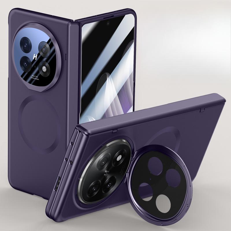 Suitable for Oppofindn5 Phone Case Film, Integrated Magnetic Matte N5 Lens Bracket, Fully Wrapped Spring Hinge, Business