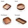 Stackable Candy Plate Wooden Fruit Tray Smooth Edge Tea Serving Plate  Candy Serving