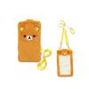 Naitou Design Fluffy Smartphone Pouch Rilakkuma, Ages 6+, Size: Approx. 11cm W X 2cm D X 19.5cm H
