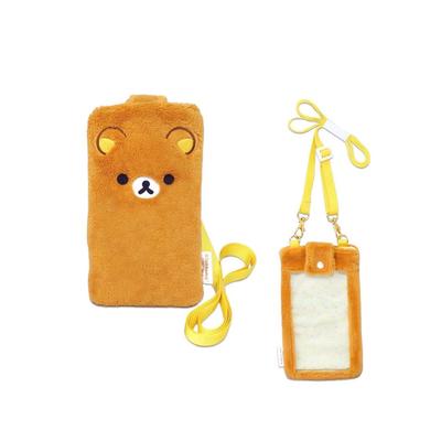 Пушистый чехол для смартфона Naitou Design Rilakkuma, Возраст 6+, Размер: приблизительно. 11 см Ш x 2 см Г x 19,5 см В