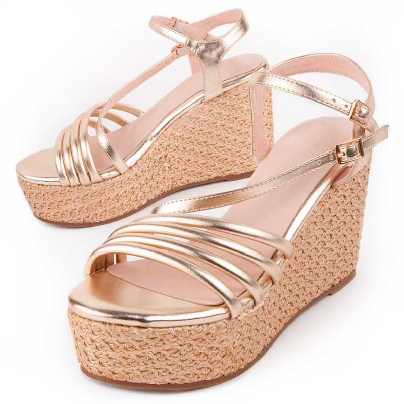 Sandalia De Cuña Para Mujer. Montevita Salia10 103011