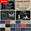 Vintage Famous French Sayings Poster Metal Sign Plate Tin Sign Wall Crafts Retro Decor For Home Plaque Decoration Gift