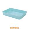 2547 Drawer Separated Storage Box Kitchen Tableware Small Box Rectangular Plastic Desktop Cosmetics Storage