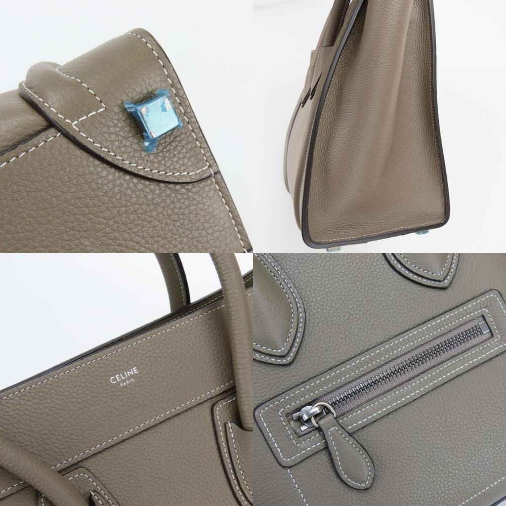 Used CELINE Tote Bag Micro luggage 189793DRU.09SO leather Gurege