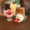 1Pcs Dollhouse Simulation Cherry Cream Cup Ice Cream Cup Mini Model Ornament Toy Dollhouse Miniature Accessories Decoration Toy