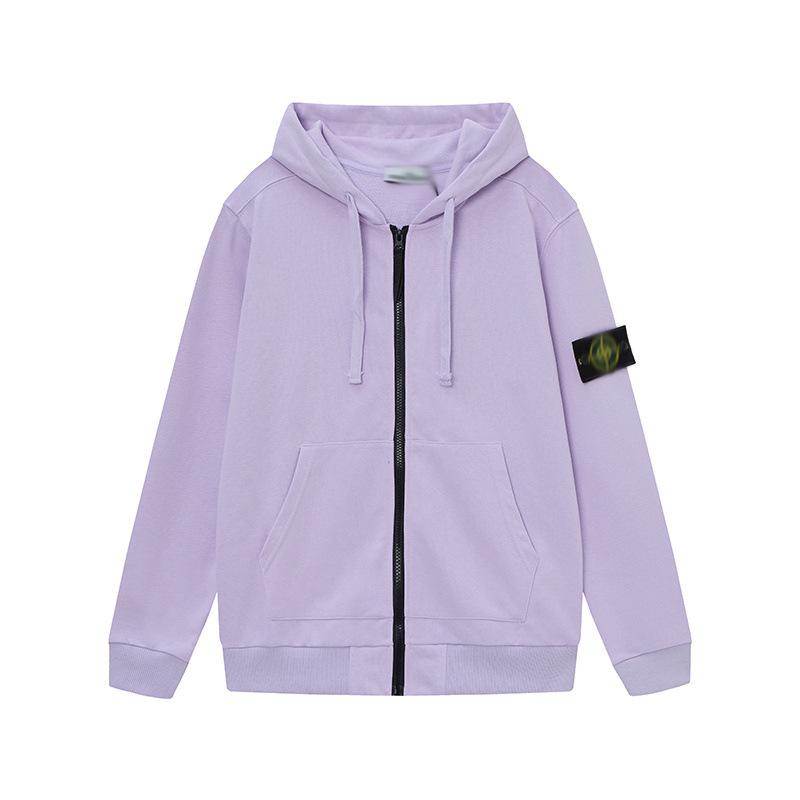 STONE Классический унисекс худи-кардиган на молнии