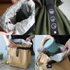 LOYELEY Lunch Bag, 100% Cotton Canvas Fabric, Keeps Food Cold and Hot, Insulated with Aluminum Wool and Cotton Interior, Durable and Waterproof, Perfe