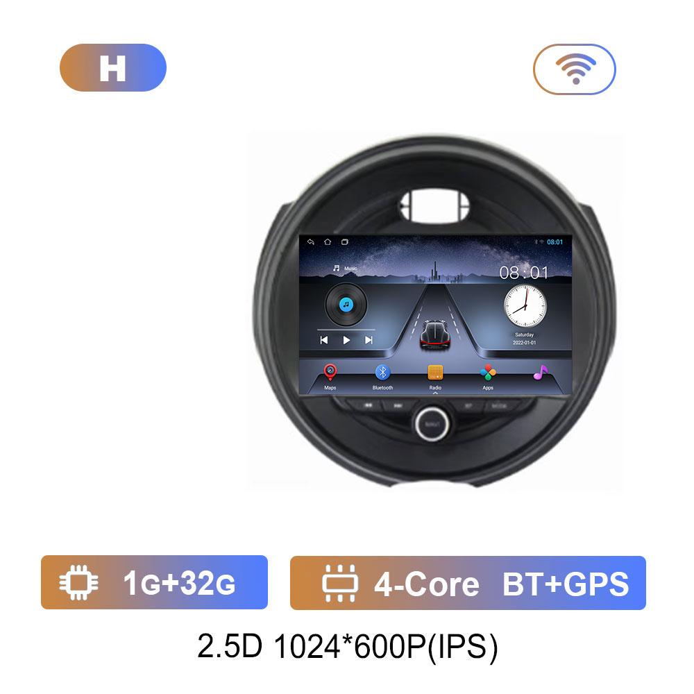 Для BMW MINI Cooper F54 F55 F56 F60 2015 - 2019 Автомобильная система Android 14 DSP Стерео 4G Навигация GPS WiFi IPS Сенсорный экран BT