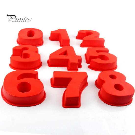 Антипригарная форма для торта, гибкая силиконовая быстросъемная форма с номерами, форма для помадки, принадлежности для хлебобулочных изделий