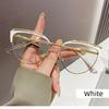 New Cat Eye Glasses Pink Frame Metal Anti Blue Light Flat Glasses Plain Brand Design Retro Myopia Women Computer Eyewear