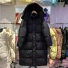 Winter Oversized Down Jacket Women's Mid Length Knee Length Loose And Thick Hooded Jacket