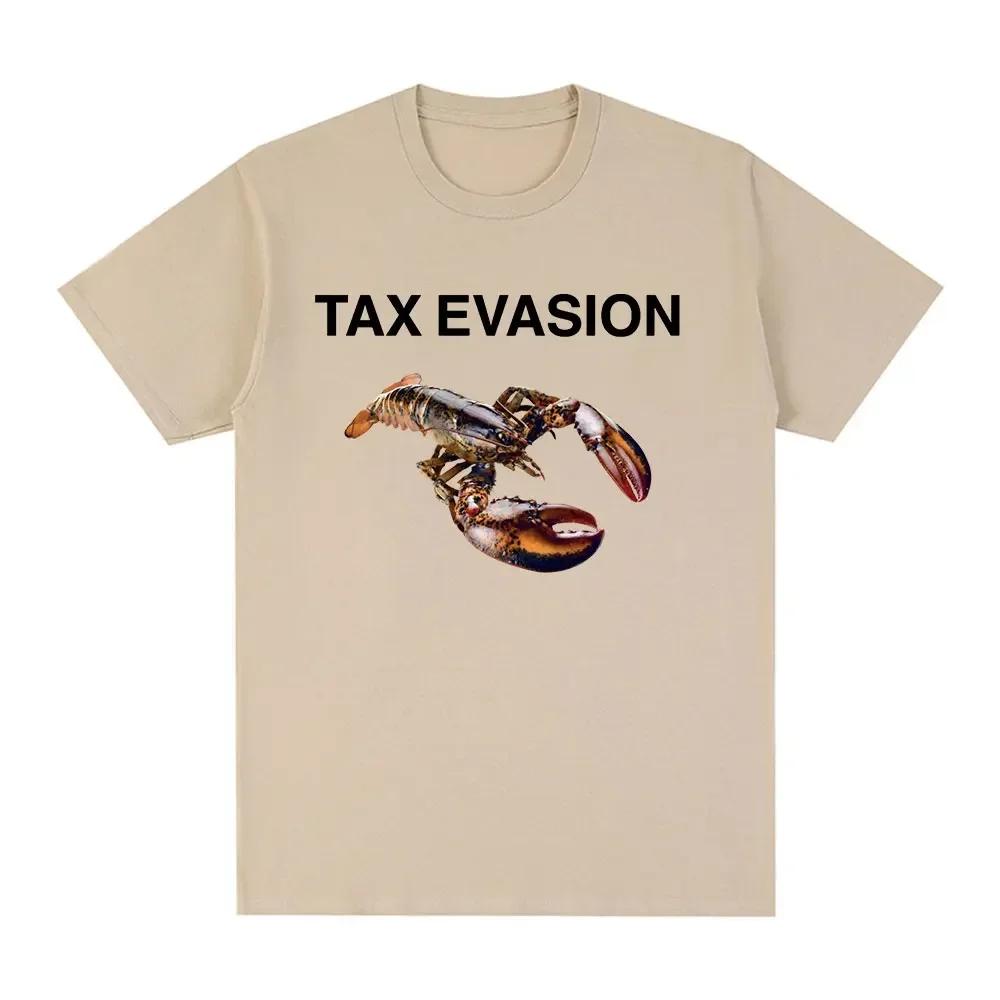 Fun Tax Evasion Lobster Meme Pattern Tshirt Mens Womens Fashion Retro Summer High Quality Tshirt Casual Street Tshirt Tops