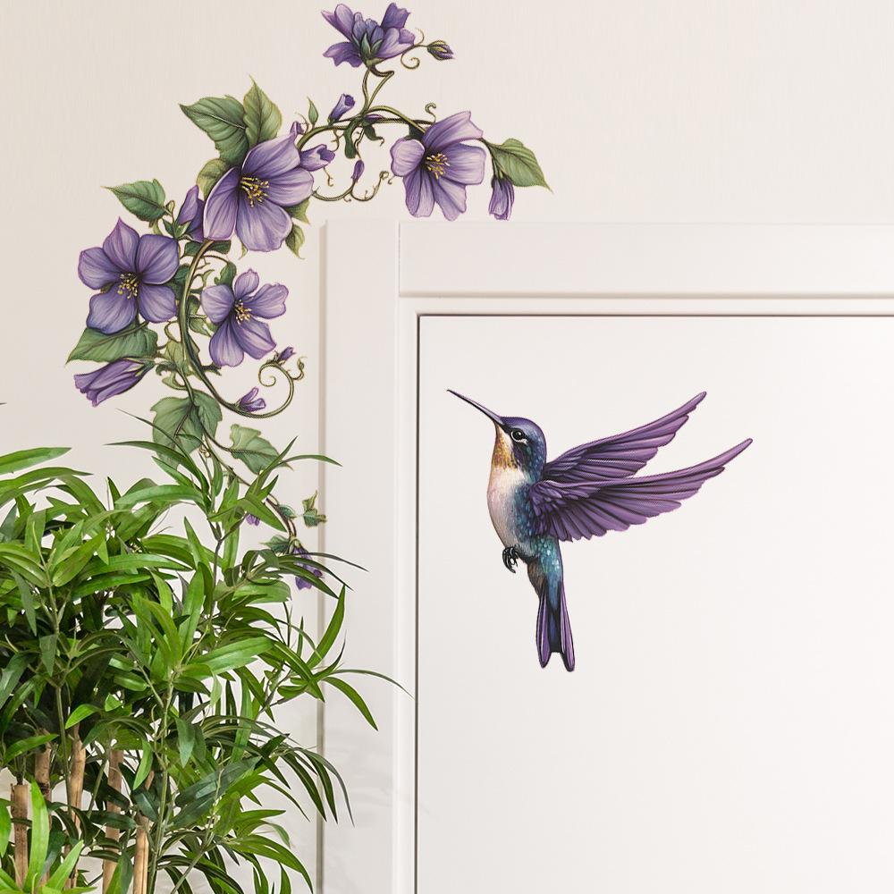 Креативные наклейки для украшения ванной комнаты и дома с изображением ипомеи и сороки