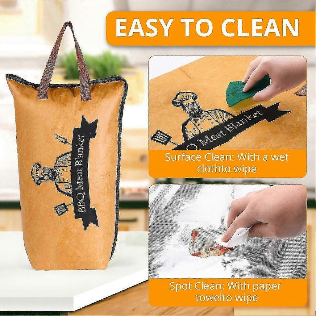 BBQ Blanket for Resting Meat, BBQ Brisket Blanket Meat Resting Blanket for Smoking, Reusable Smoker Grilling Meat Insulated Resting Bag