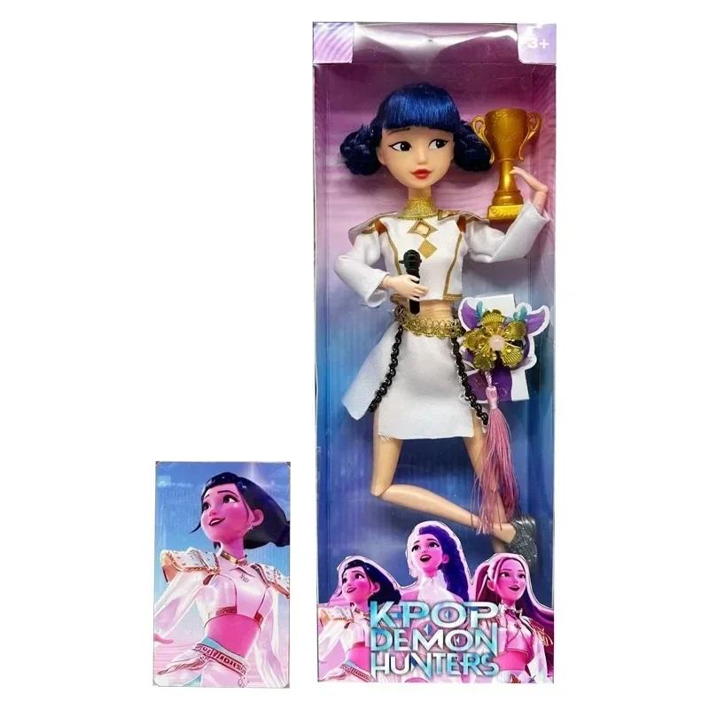 НОВЫЙ Игровой Набор Фигурок Охотников на Демонов Live-Action Kpop Руми Мира Зои Мира Тема# Песня Разноцветных Огней~Подарки на День Рождения~Для Девочек